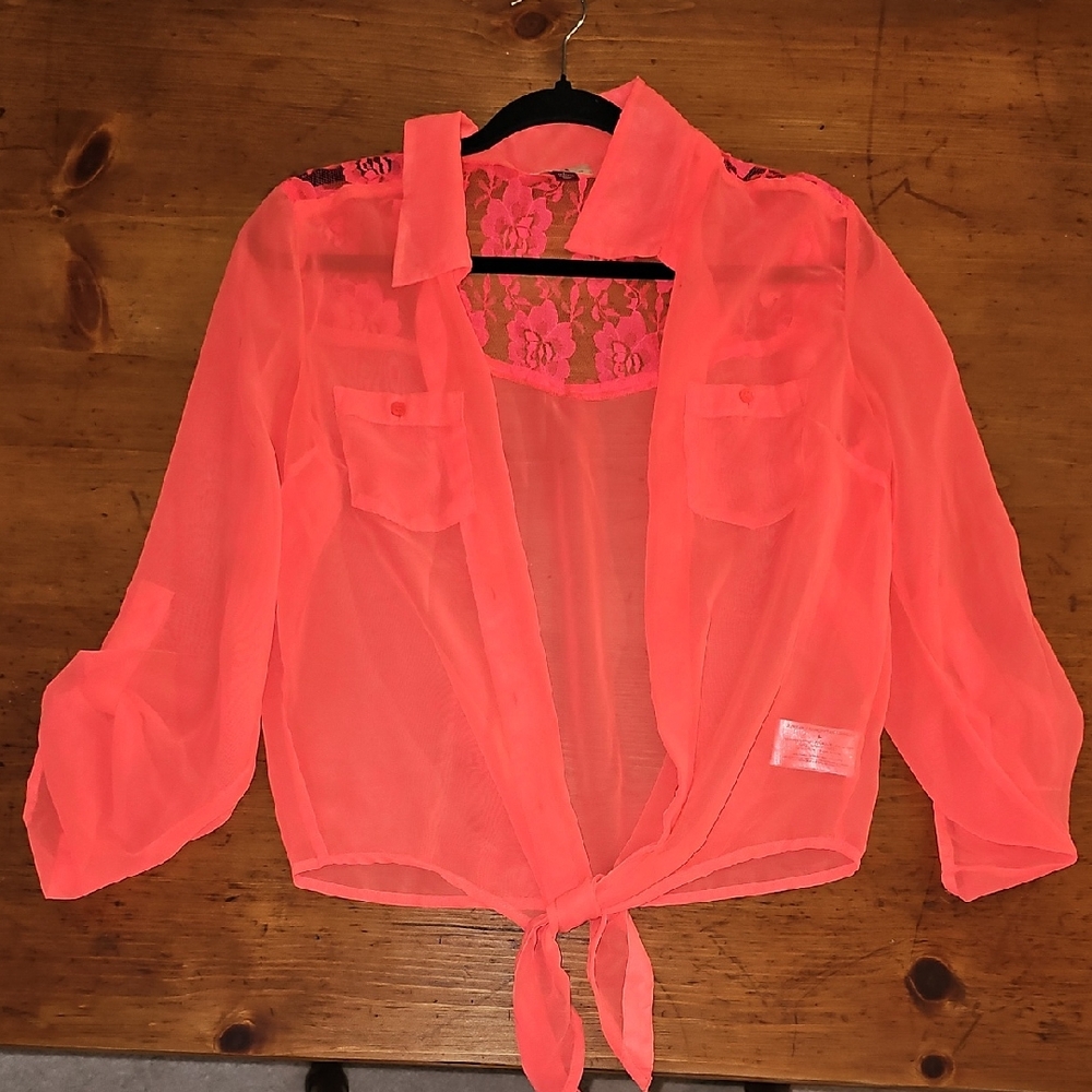 LEI Coral Lace Blouse